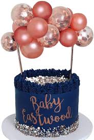 Baby Shower Cake Topper Oh Baby 6 5 X 4 Double Sided Champagne Soft Gold Glitter Cardstock Topper For Baby Showers And Gender Reveal Parties For Boys And Girls Food Safe