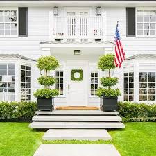 Roof over the front door attached to the porch pergola perfect. Balcony Over Front Door Design Ideas