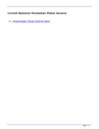 Check spelling or type a new query. Contoh Kwitansi Pembelian Motor Fill Online Printable Fillable Blank Pdffiller
