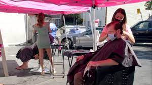 My stylist jason was so welcoming and. Coronavirus California Walnut Creek Hair Salon Deals With New Reality Of Working Outside Abc7 San Francisco