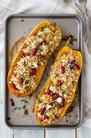 Maybe you would like to learn more about one of these? Roasted Delicata Squash Stuffed With Quinoa Salad