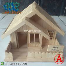 Setidaknya ada beberapa skil yang harus kamu kuasai sebelum membuat rumah stik es krim ini yaitu ketelitian kesabaran ketelatenan dalam proses pembuatannya. Kerajinan Tangan Rumah Stik Es Krim Diorama Lazada Indonesia