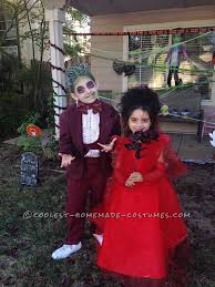 Plus the ruffled shirt, bow tie, and cummerbund. Coolest Beetlejuice And Lydia Child Couple Costume