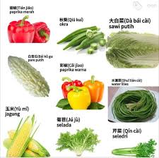 Nama nama warna dalam bahasa mandarin. Sayur Sayuran Dalam Bahasa Mandarin Lengkap Dengan Gambarnya