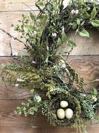 The chance of getting a bird nest from a tree is 1/256 each time you would normally get a log, regardless of the type of tree (except redwood trees, which only drop clue nests). Bird S Nest Spring Wreath Spring Wreath Easter Wreaths Spring Easter Decor