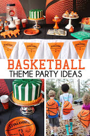 Throw The Perfect Basketball Party With These Tips Crowning Details March Madness Party Decorations Sports Themed Birthday Party Basketball Party