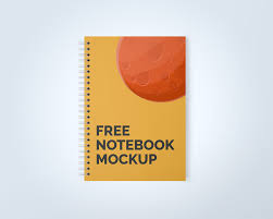 Free Spiral Notebook Mockup Free Notebook Mockup Spiral Notebook
