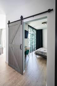 Sliding Barn Door Schiebetur Holz Glasschiebetur Terrasse Wohnung