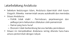 Kemudahan disisi ialah dalam mengetahui jenis permasalahan apa yang sedah dibahas dan diteliti oleh para peneliti tersebut. Kecemerlangan Tamadun Islam Di Andalusia Latarbelakang Andalusia Sebelum