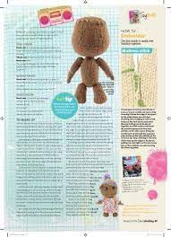 Make a sackboy plushie by knitting with yarn, eyes, and zipper. Sackboy Knitting Pattern Screen Knitting Patterns Toys Knitting Patterns Knitting