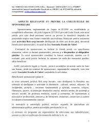 Pentru modificarea articolului 9 din legea bugetului. Scoala De Valori Sponsorizare Material Fiscal By Scoala De Valori Ngo Issuu