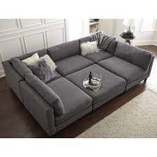 Chelsea 120 Wide Symmetrical Modular Corner Sectional Sofa Design Furniture Living Room Furniture