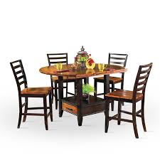 Kitchen & dining room furniture. Steve Silver Company Abaco 5 Piece Drop Leaf Counter Height Storage Dining Table And Chairs Set Ab200ptx Kit Ab500cc Pkg