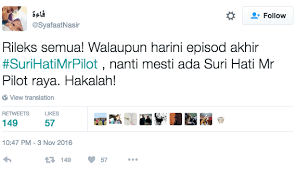 Pilot) and warda reopen sheet story two years ago. Trending Di Twitter Ini Kompilasi Tweet Suri Hati Mr Pilot Yang Kelakar Sweet Gila Gila