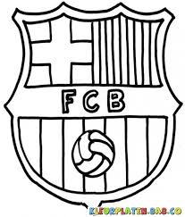 Barcelona Shield Coloring Pages Gambar