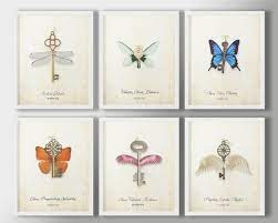 Flying Keys Printable Set Of 6 Magical Wizard Wall Art Etsy Harry Potter Room Decor Etsy Wall Art Harry Potter Bedroom Decor