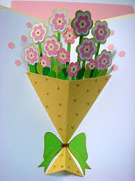If you want to work with a card you've purchased, just. Lin Handmade Greetings Card Pop Up Flower Bouquet Pop Up Flower Cards Pop Up Greeting Cards Birthday Card Pop Up