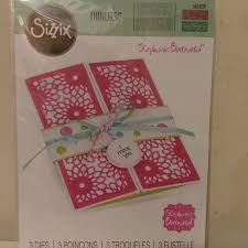 Hacloser cutting dies stencil template + clear rubber stamps for card making embossing photo diy festival invitation christmas children birthday gift card (cutting dies + clear stamp seal). Scrapbooking Papierkunst Sizzix Half Card Panel Thinlits Die Set Cutting Dies Card Making Paper Craft Luxclusif Com