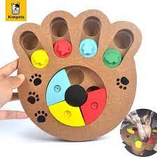 interaktivnye igrushki dlya sobak i koshek pitanie obrabotannye derevyannye sobaka toy eco friendly shenok pet igrushki obuchayushie p dog puzzle toys dog toys pet toys