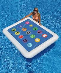Look At This Zulilyfind Tablet Double Pool Float Zulilyfinds Summer Pool Floats Cool Pool Floats Cute Pool Floats