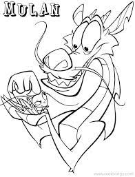 Collection of the best free printable coloring pages about mulan. Mulan Coloring Pages Mushu And Cri Kee Xcolorings Com