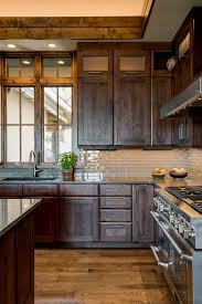 Walnut Cove Residence Allard Roberts Interior Design In 2020 Rustic Kitchen Cabinets Rustic Kitchen Stained Kitchen Cabinets