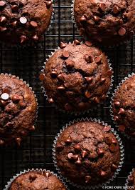 One Bowl Dark Chocolate Banana Muffins Fork Knife Swoon Recipe Chocolate Banana Muffins Banana Muffins Chocolate Banana