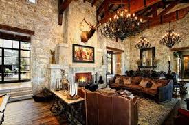 Eclectic Spanish Style Lake House Rustic Living Room Austin By Zbranek Holt Western Living Room Decor Western Living Rooms Mediterranean Living Rooms