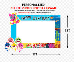 Personalized Baby Shark Birthday Selfie Frame Photo Booth 3ft Selfie Frame Png Baby Shark Png Free Transparent Png Images Pngaaa Com