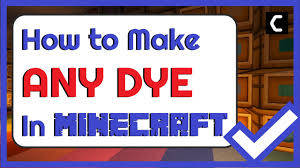 Add items to make brown dye in the crafting menu, you should see a crafting area that is made up of a 3x3 crafting. How To Make Dyes In Minecraft 16 Dyes White Blue Magenta More