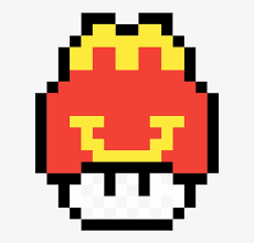 8 bit mario mushroom grid. Mcdonalds Mushroom By Congesteddingo 8 Bit Mario Mushroom Pixel Art Png Image Transparent Png Free Download On Seekpng