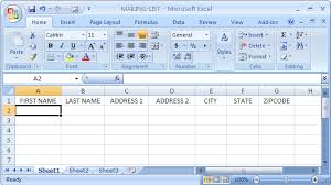 How To Build Print Your Mailing List By Using Microsoft Excel And Ms Word Small Business Matters Excel Microsoft Excel Small Business