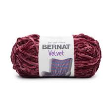 Bernat Bernat Velvet Yarn 330g 10 5oz Burgundy Plum Burgundy Plum Discount Yarn Crochet Pouf Velvet