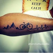 Pin By Holger Jorns On Dovme Fikirleri Bike Tattoos Bicycle Tattoo Mountain Bike Tattoo