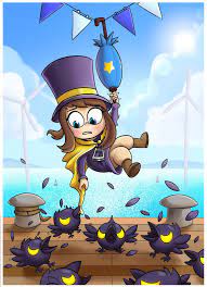 Hat Kid Hanging Around By Vacantwhale A Hat In Time Fanart Hat In Time Art A Hat In Time