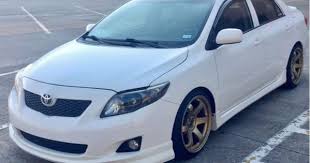 The Rims Go Well With The White And The Skirts Are Better Looking Than The Rest Of The Others Toyota Corolla Toyota Corolla 2010 Opel Corsa