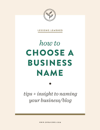 As An Entrepreneur I Have Been There Deciding On A Name Can Be Such A Daunting Task You Feel Like This Is Naming Your Business Business Name Business Blog