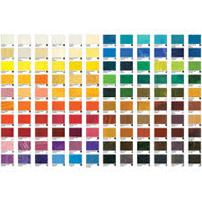 williamsburg oil paint printed color chart