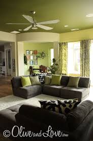 Olive And Love Home Tour Dark Green Living Room Green Living Room Decor Living Room Green
