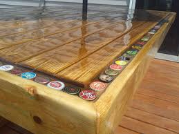 Bottle Cap Patio Table Resin Patio Furniture Bottle Cap Table Backyard Furniture