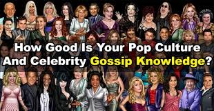Pop culture franchise information from entrepreneur.com signing out of account, standby. How Good Is Your Pop Culture And Celebrity Gossip Knowledge Quizpug