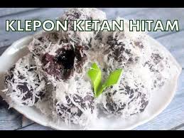 4 sendok makan santan segar. Resep Klepon Ketan Hitam Youtube