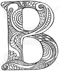 Hand Drawn Capital Letter B 127134 Download Royalty Free Vector Clipart Eps Coloring Letters Letter B Coloring Pages Letter A Coloring Pages