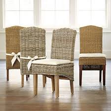 Simone Wicker Chairs Set Of 2 Ballard Designs Side Chair Dining Room Side Chairs Comfortable Dining Chairs