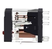 interface plug in relay, Harmony Electromechanical Relays, 5A, 2CO,  lockable test but to n, 120V AC