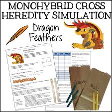 Monohybrid Cross Heredity Simulation Dragon Feathers All You Need Are Popsicle Sticks Paper Life Science Lessons Genetics Lesson Secondary Science Classroom