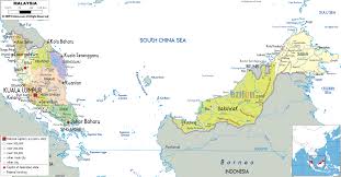 Neighbouring countries, provinces (states) boundaries map of malaysia. Detailed Political Map Of Malaysia Ezilon Maps