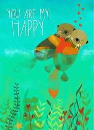 Cardstore Closing Otter Love Otters Happy