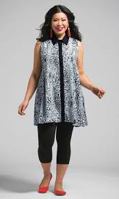 Windsor Tunic Capri Leggings Dresses With Leggings Stylish Plus Size Clothing Outfits With Leggings