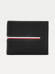 From credit cards, ids, license to cash, there is too much to scrunch into that small wallet. Downtown Small Leather Signature Trim Wallet Black Tommy Hilfiger